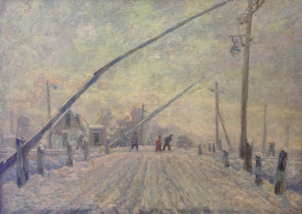 Vladimir (Voldemar) Alexandrovich Eyfert. Railway crossing