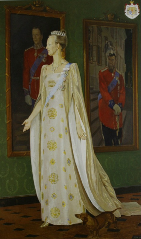 Dmitry Zhilinsky. Portrait of Queen Margrethe II of Denmark