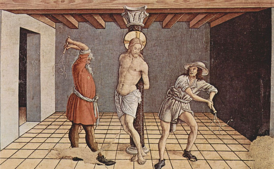 Carlo Crivelli. Flagellation Of Christ. The altar of the Church of San Silvestro at Massa Fermanagh, the right internal predella: