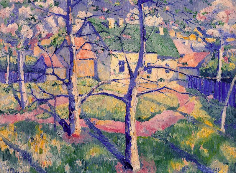 Kazimir Malevich. Blooming Apple trees