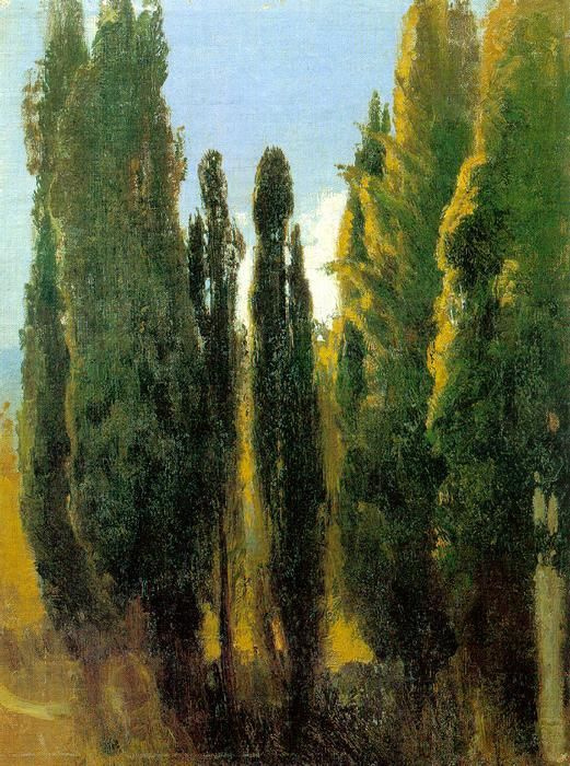 Fedor Vasilyev. Cypresses in the Crimea