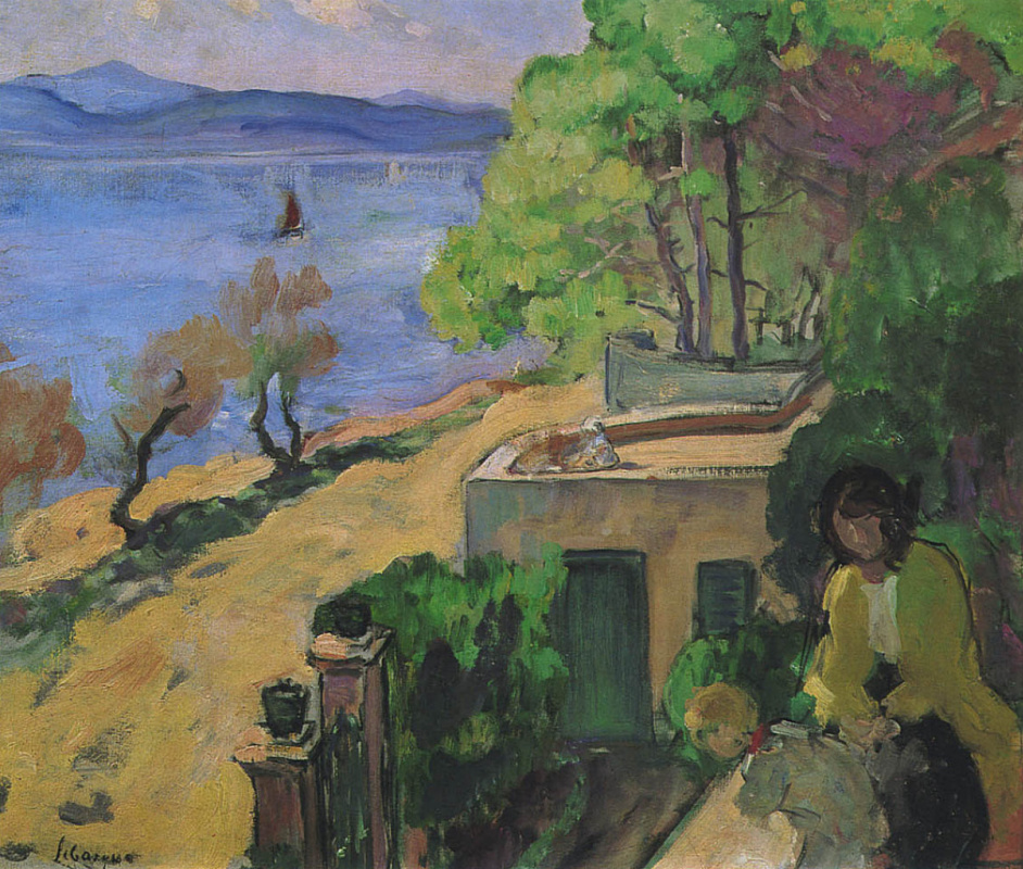 Henri Lebasque. Sea view from the balcony