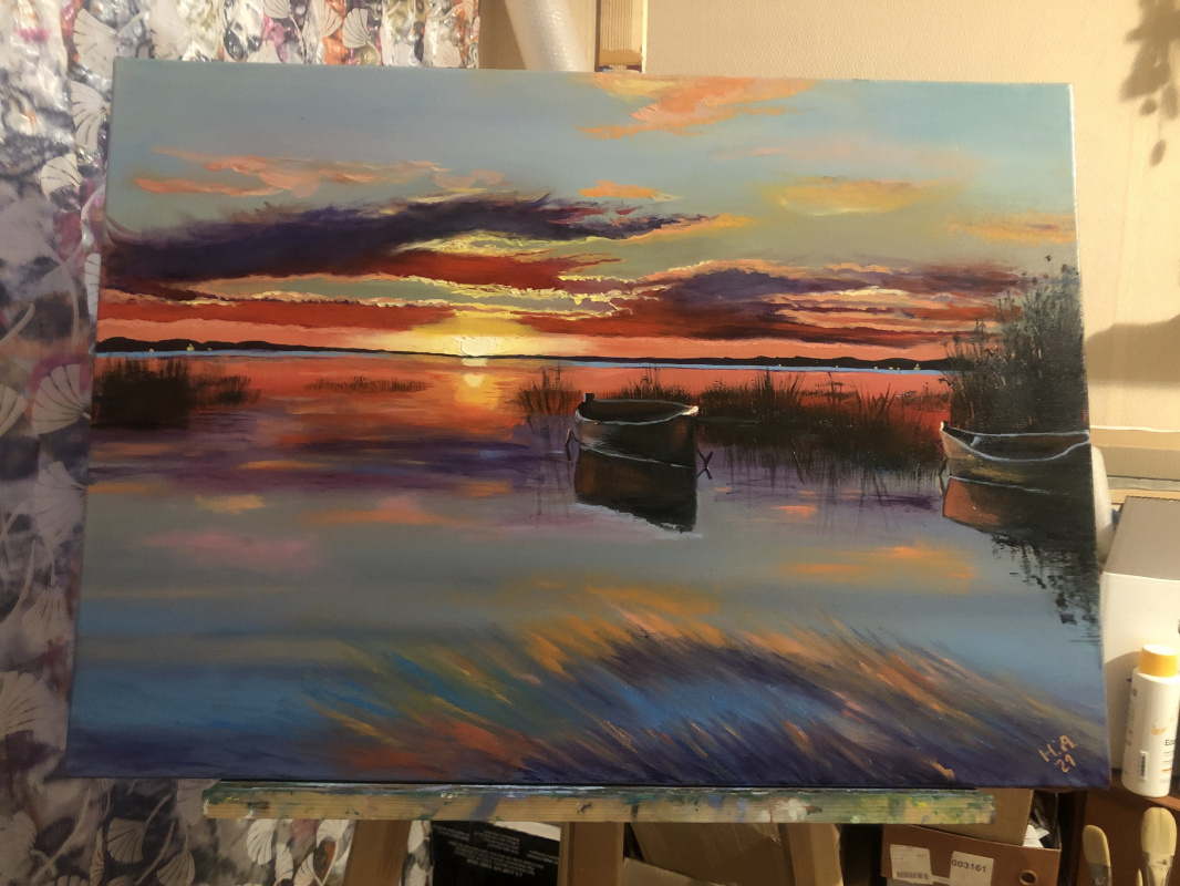Sunset at the lake