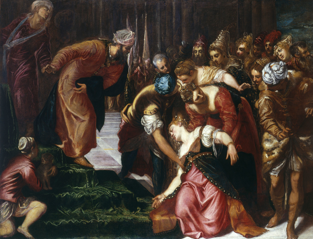Jacopo (Robusti) Tintoretto. Esther before Artaxerxes
