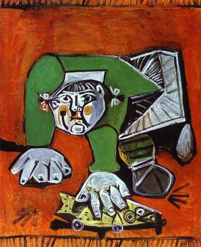 Pablo Picasso. Paloma with a rubber fish