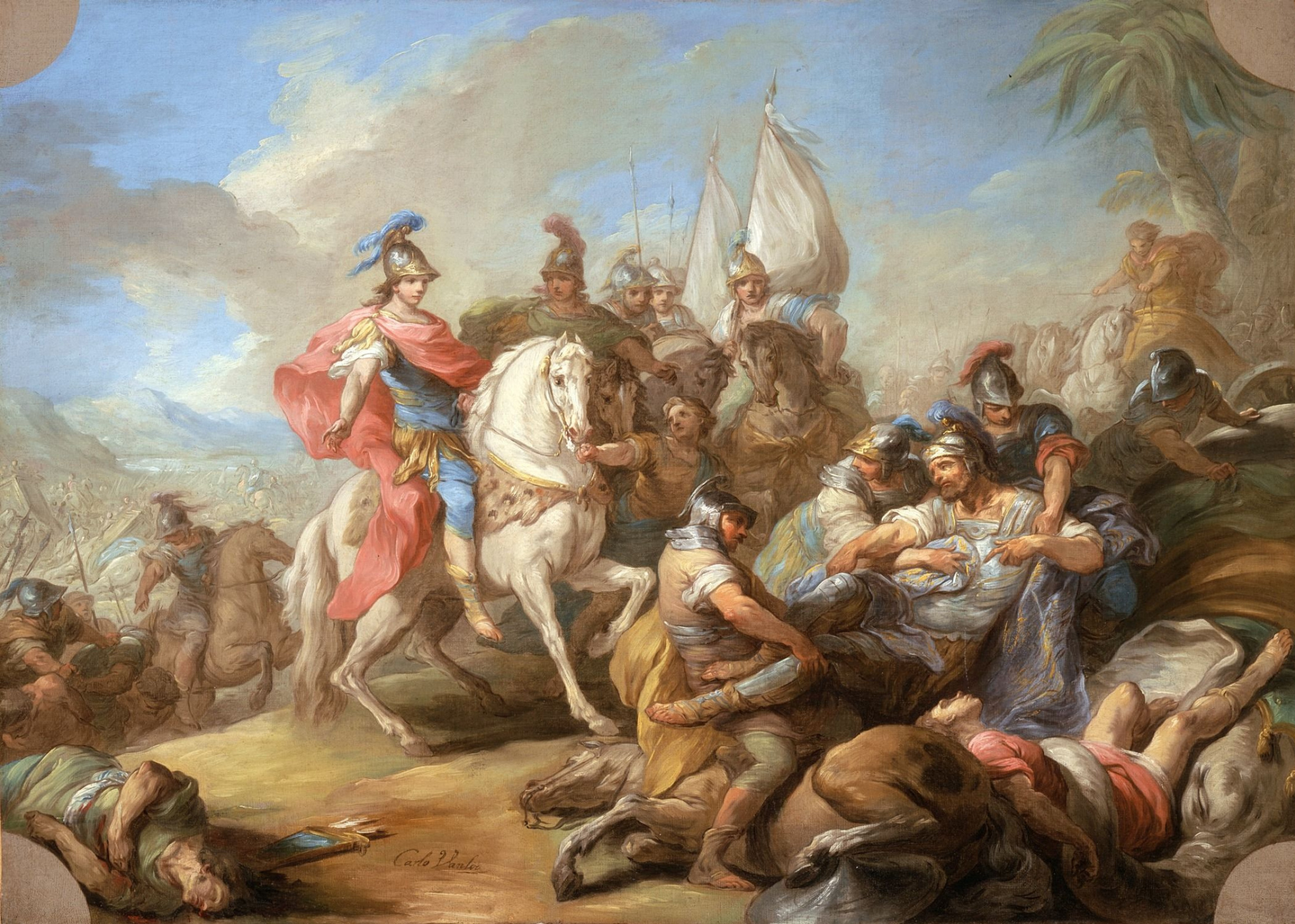 Шарль Андре ван Лоо - Победа Александра, 1738, 66×91 см: Описание  произведения | Артхив
