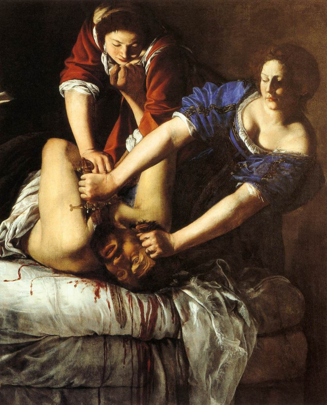 Artemisia Gentileschi. Judith beheading Holofernes