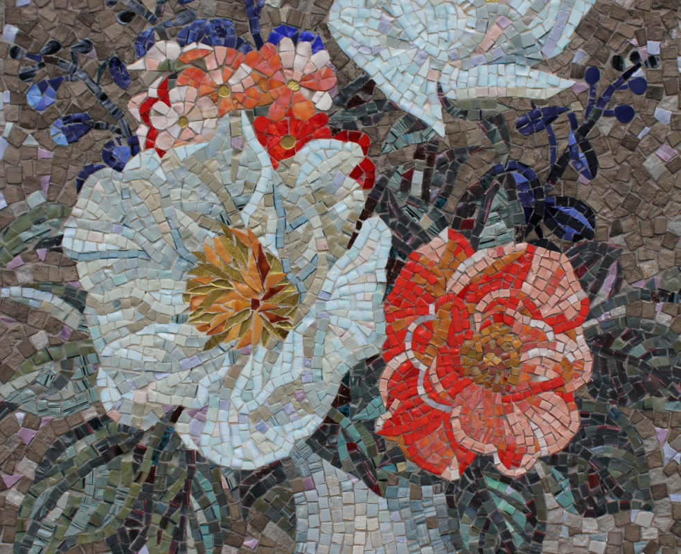Justina Sergeevna Komissarova. Bouquet mosaic