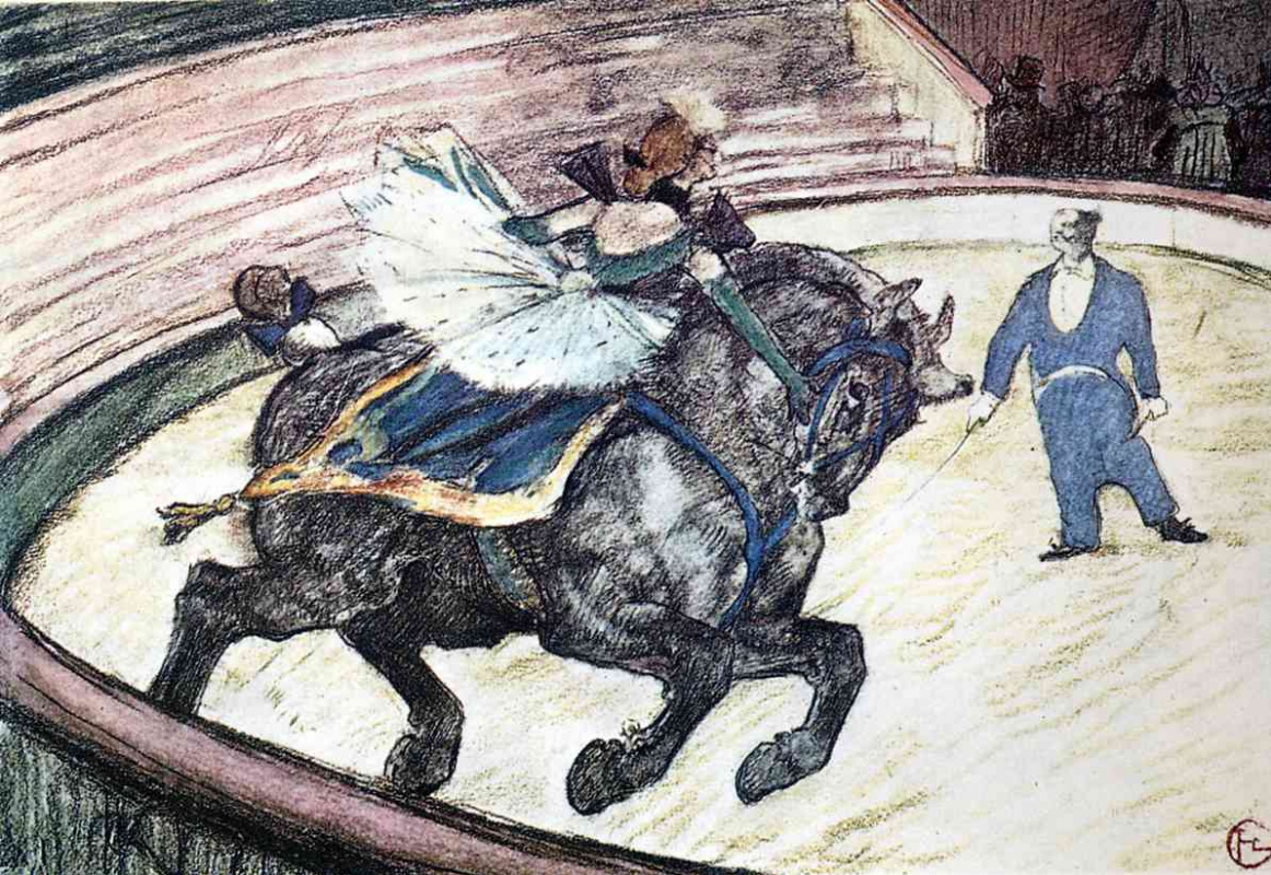 Henri de Toulouse-Lautrec. In the circus Fernando: rider