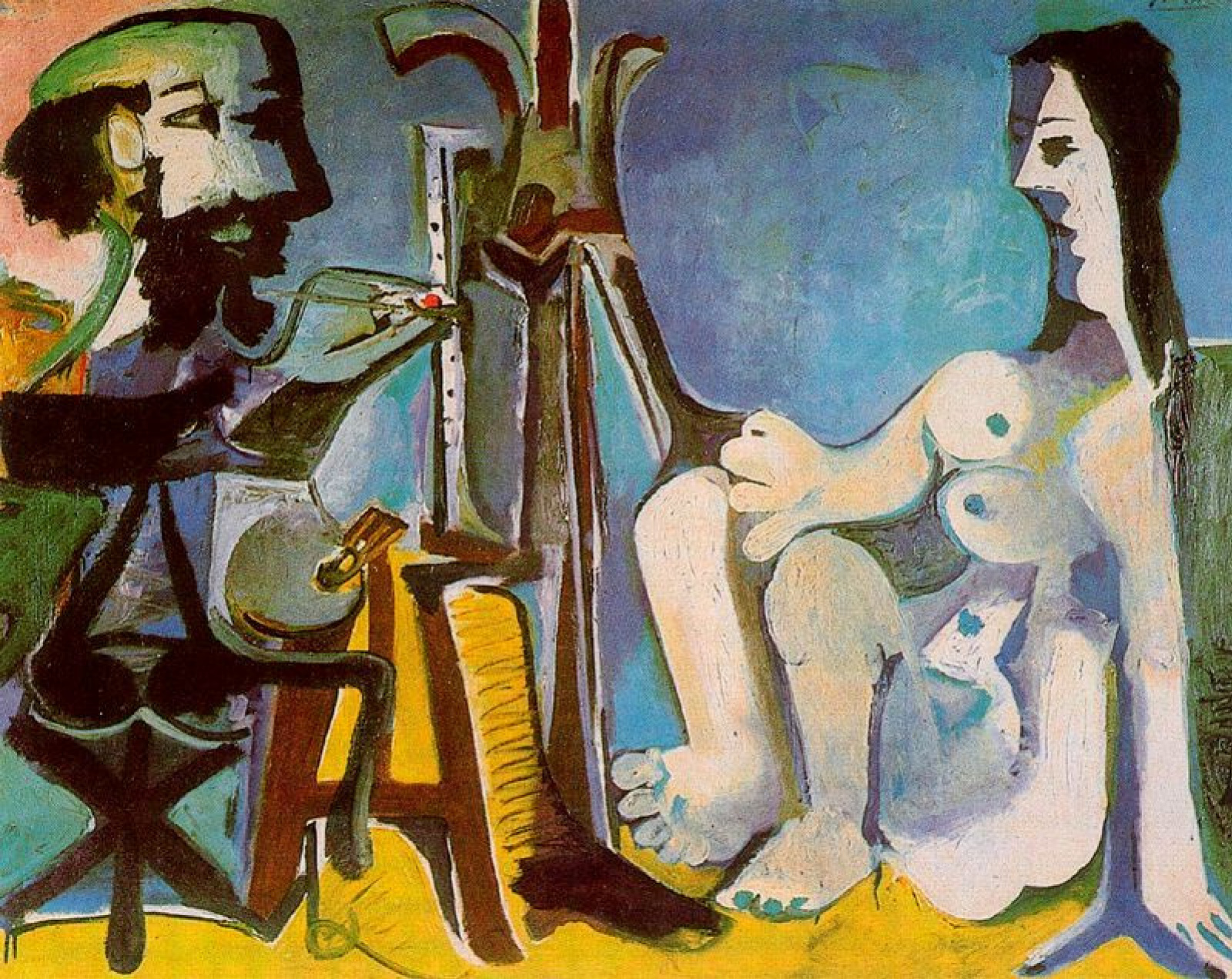 Пабло Пикассо - Художник и модель, 1926: Описание произведения | Артхив