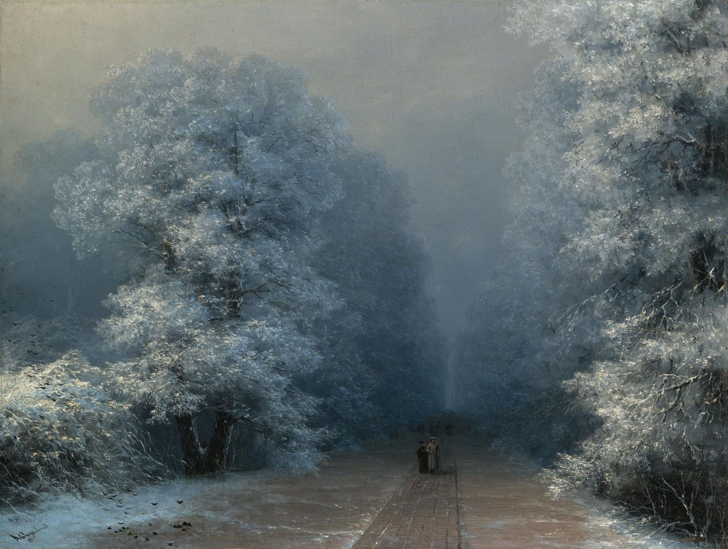 Ivan Aivazovsky. Winter landscape