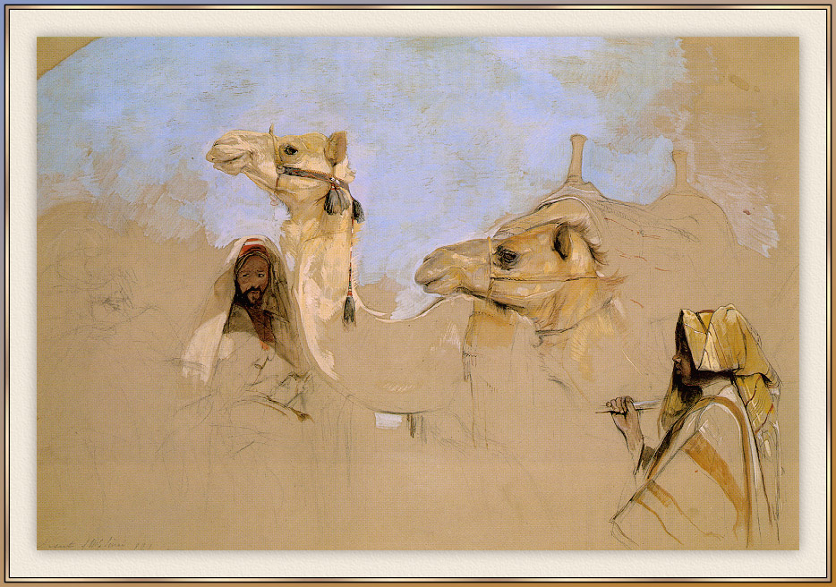 John Frederick Lewis. The desert of mount Sinai