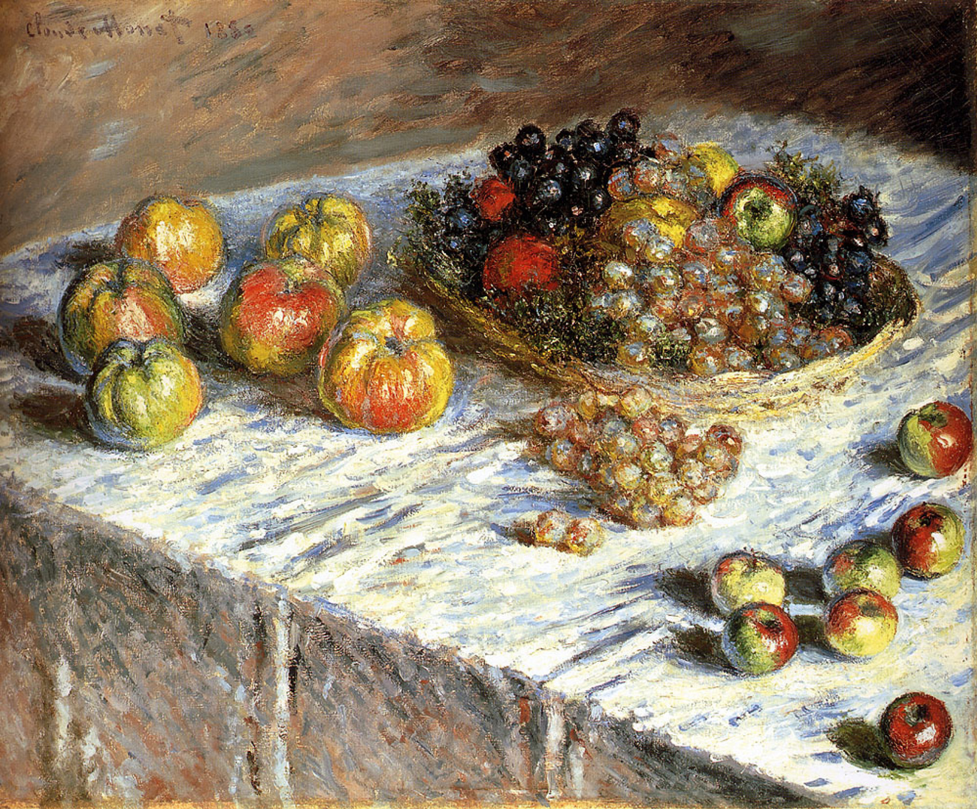 Claude Monet Still life with apples and grapes, 1880, 82×66 厘米