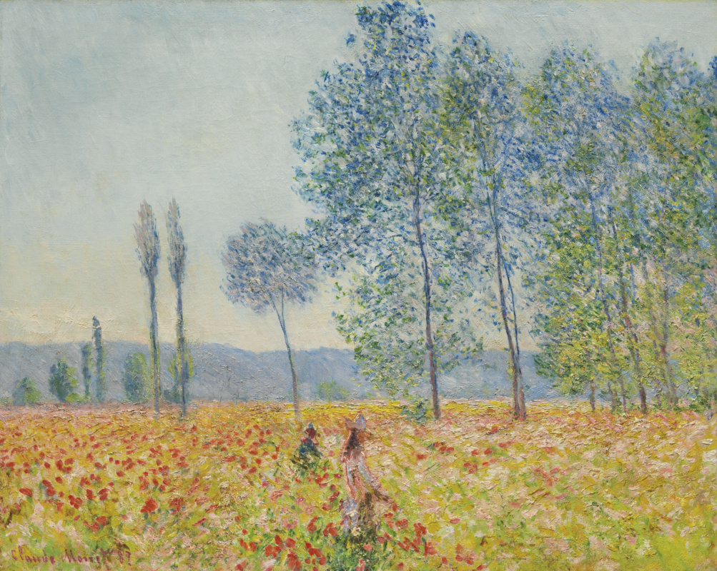 Claude Monet. Under the poplars