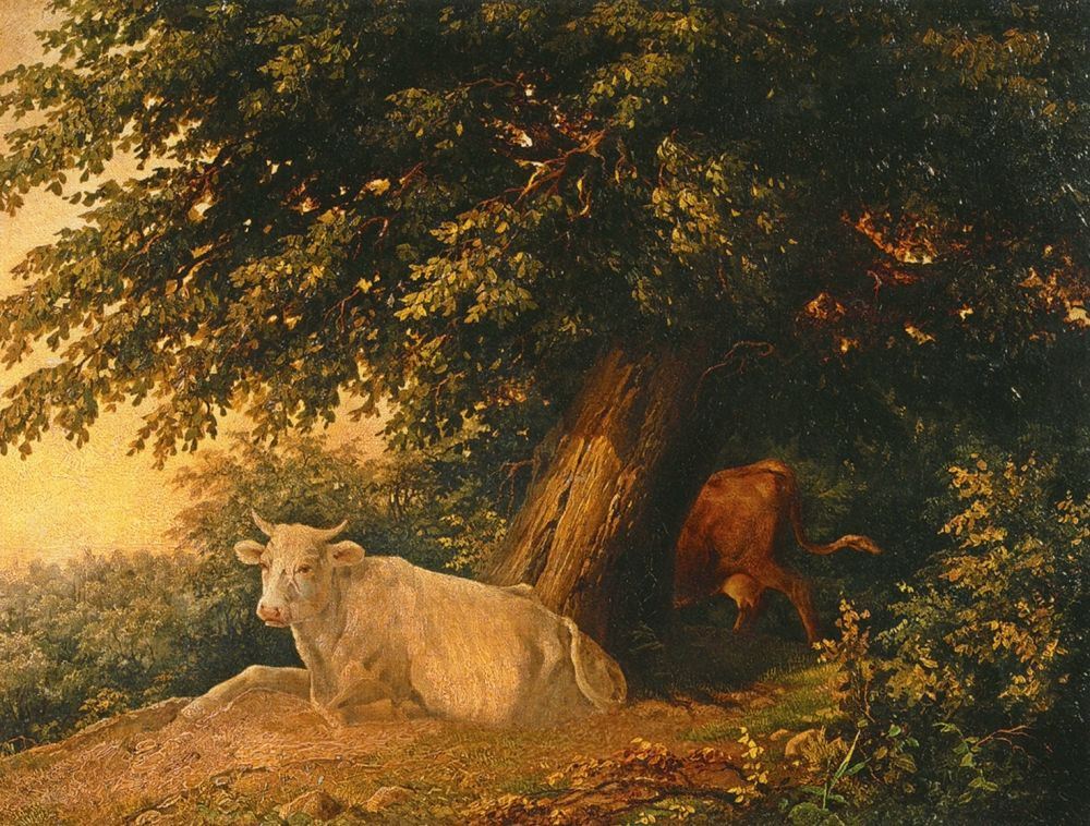 Mikhail Ivanovich Lebedev. Landscape with cows
