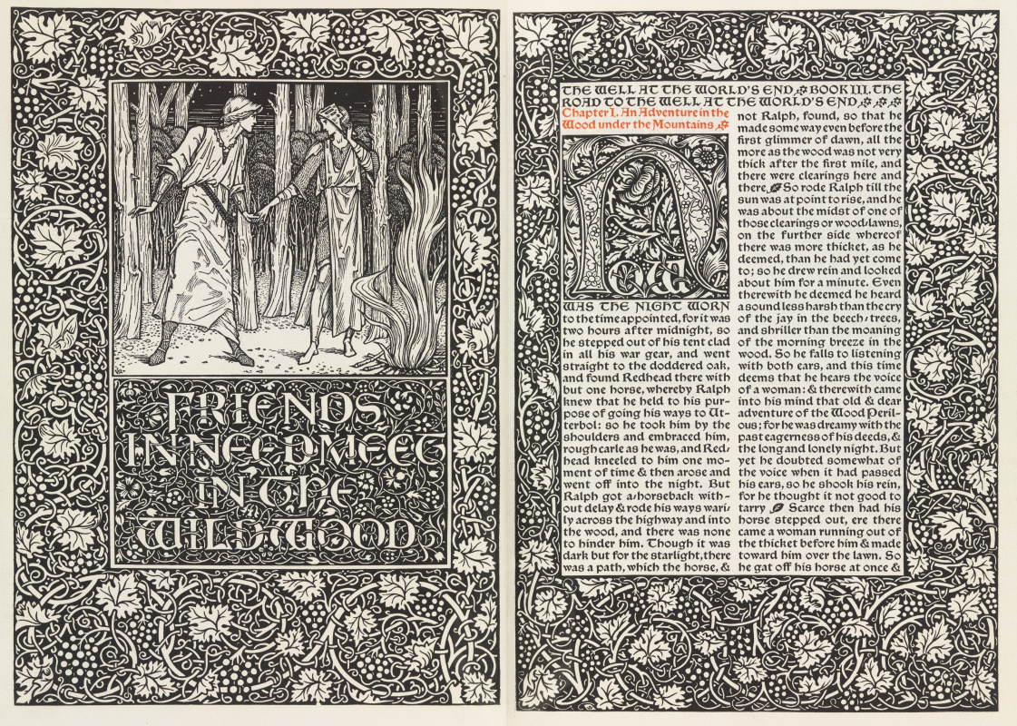 William Morris. Kelmscott-press. Well at the End of the World