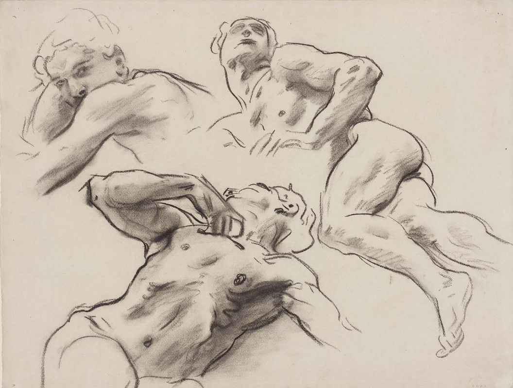 John Singer Sargent. Sketch for "Hell". Underlying the figures
