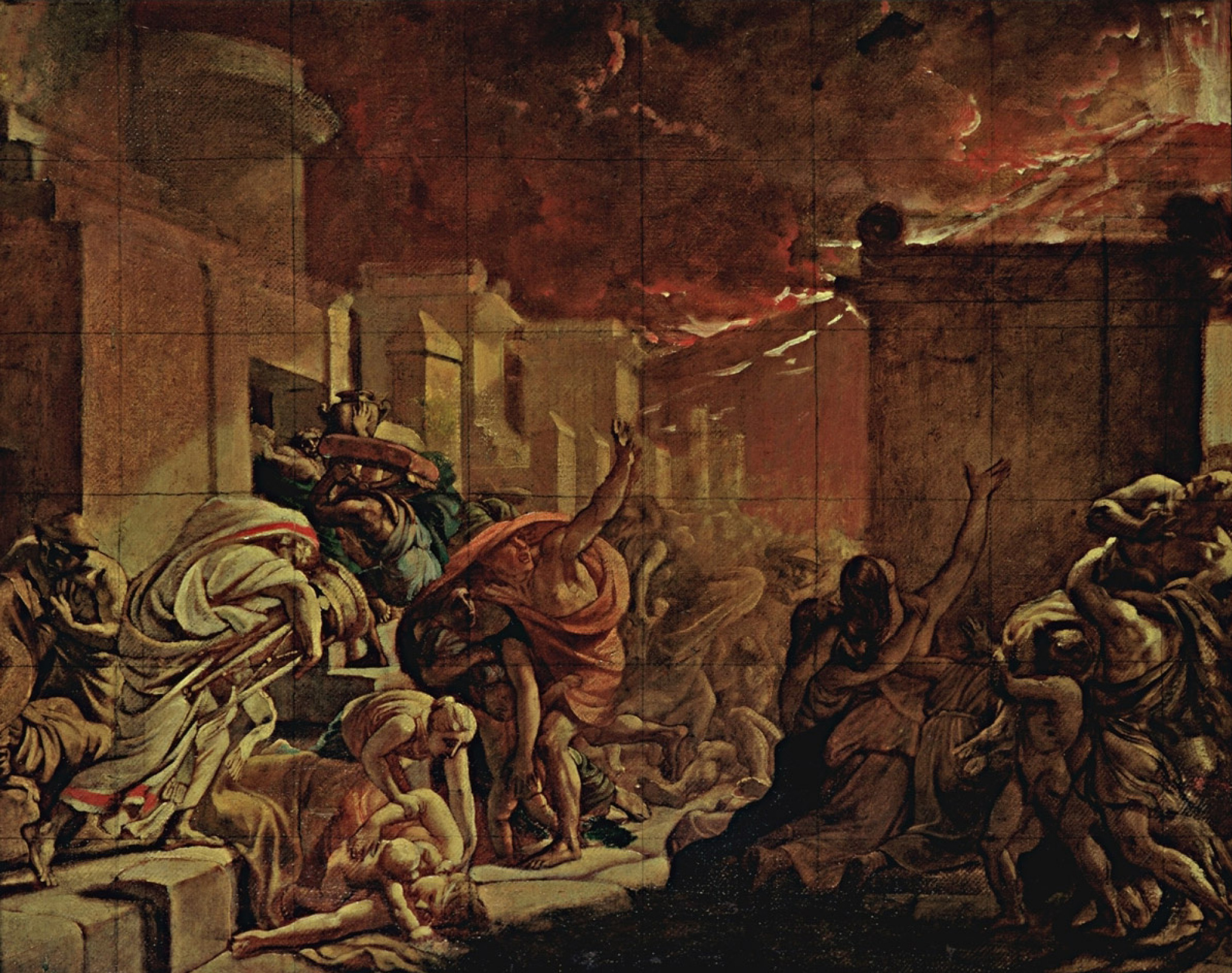 Эскиз к картине Карла Брюллова Последний день Помпеи с описанием | Артхив