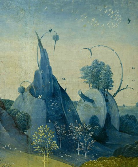 Hieronymus Bosch. The garden of earthly delights. Left wing. Fragment