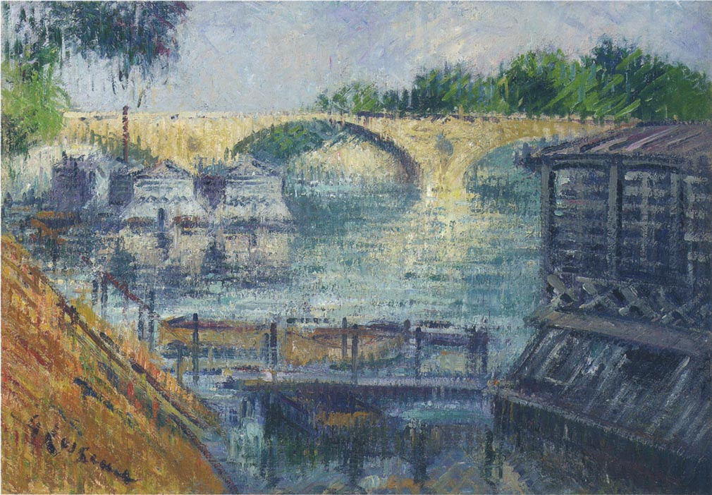 Gustave Loiseau. Boats on the Seine