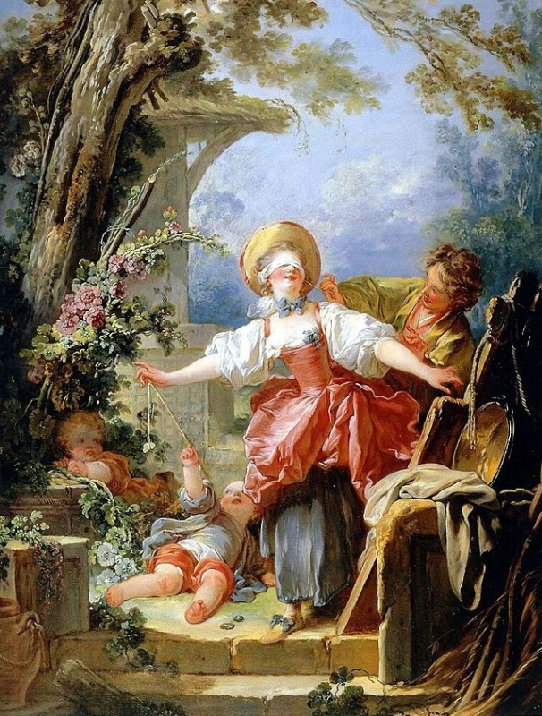 Jean-Honore Fragonard. Play hide and seek
