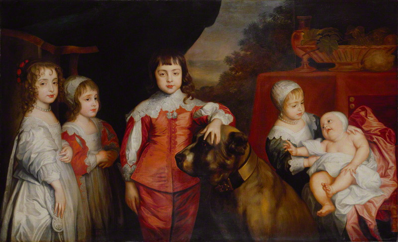 Anthony van Dyck. Five children of king Charles I