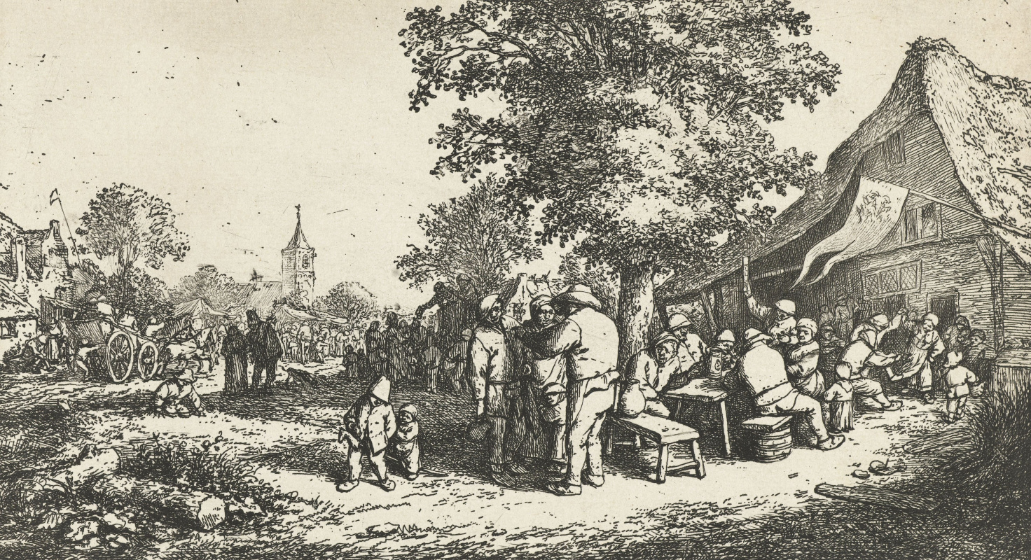 Adrian Jans van Ostade. The village fair