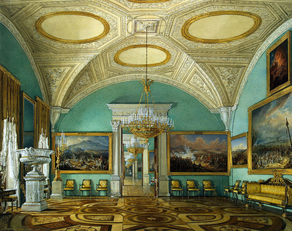 залы зимнего дворца