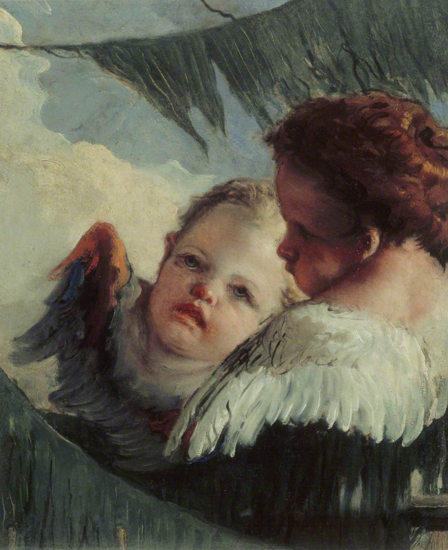 Giovanni Battista Tiepolo. Two Heads of Angels