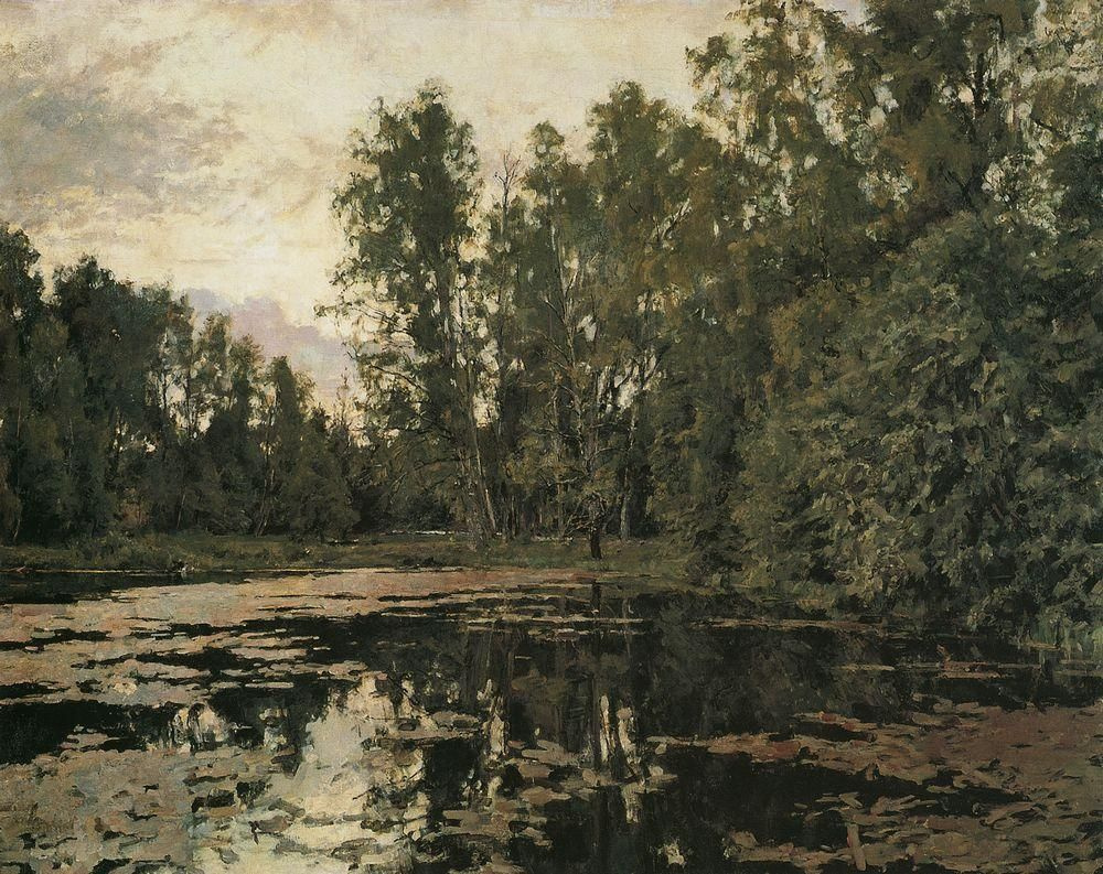Valentin Aleksandrovich Serov. Overgrown pond. Domotkanovo