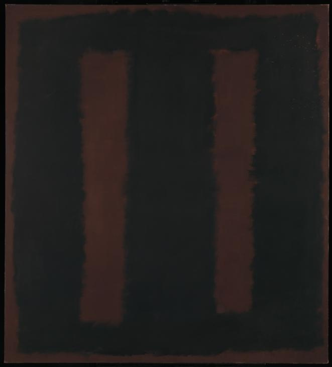 Rothko Mark Black on Burgundy, 1958, 207×229 cm: Description of the ...