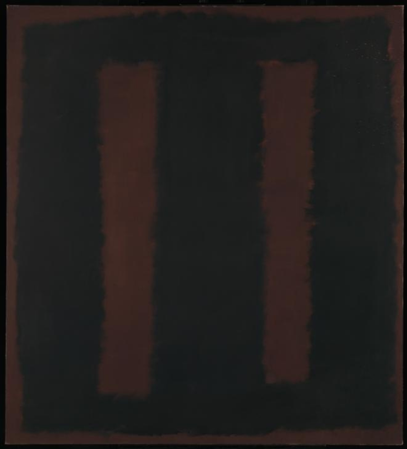 MARK ROTHKO, UNTITLED (BLACK ON MAROON)