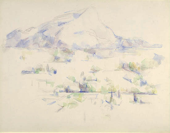 Paul Cezanne. Mount Sainte-Victoire, near AIX-EN-Provence