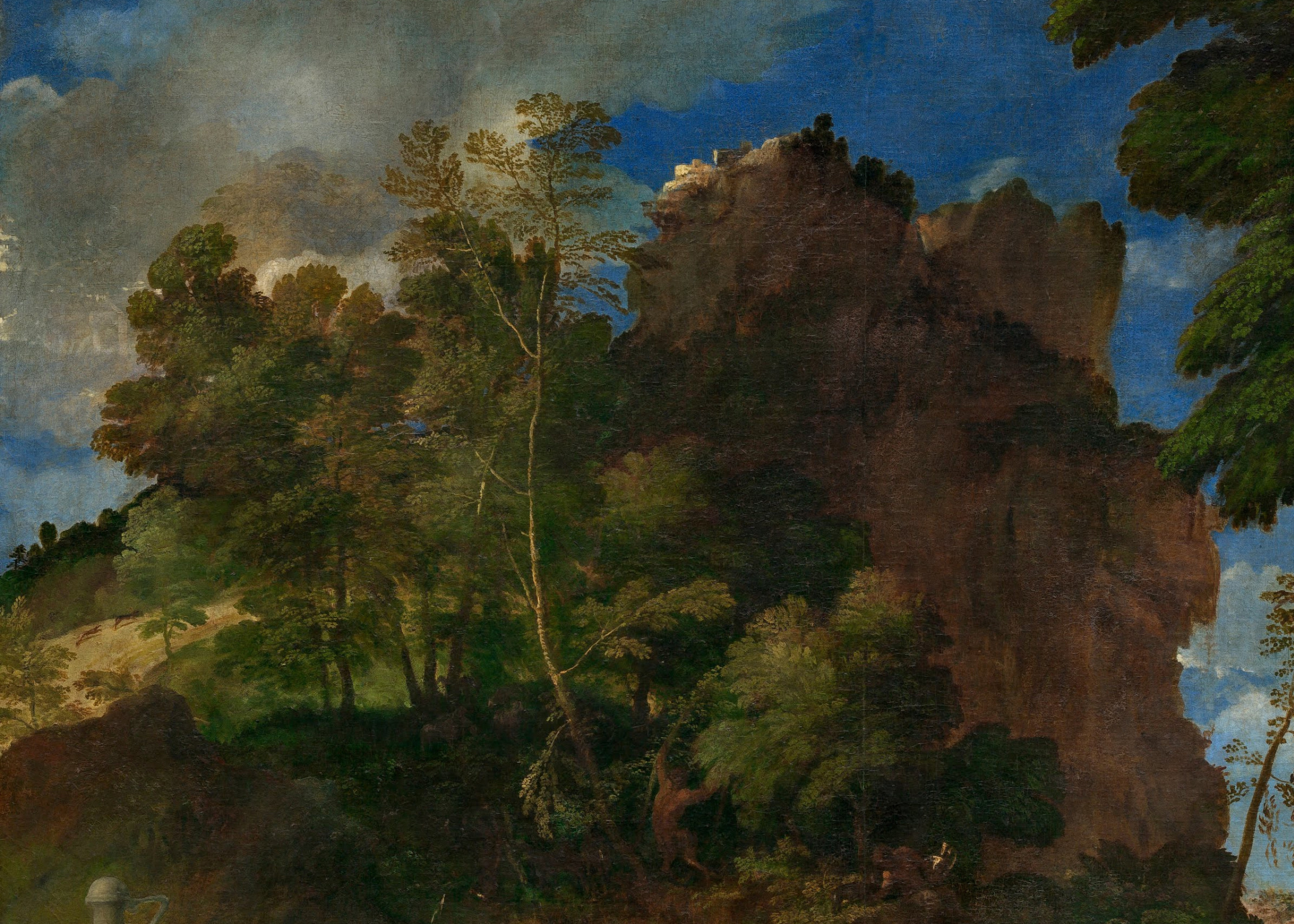 Feast Of The Gods (With Giovanni Bellini). Fragment 6. Mountain Landscape, 1529, 188×170 Cm By Titian Vecelli: History, Analysis & Facts | Arthive