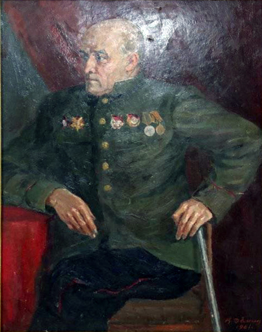 Vasily Fadeevich Demin. Portrait of S.K. Kochetov, Commander of the Partisan Movement