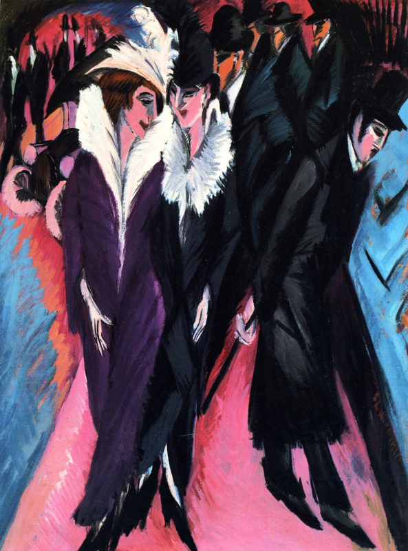 Ernst Ludwig Kirchner. Street scene