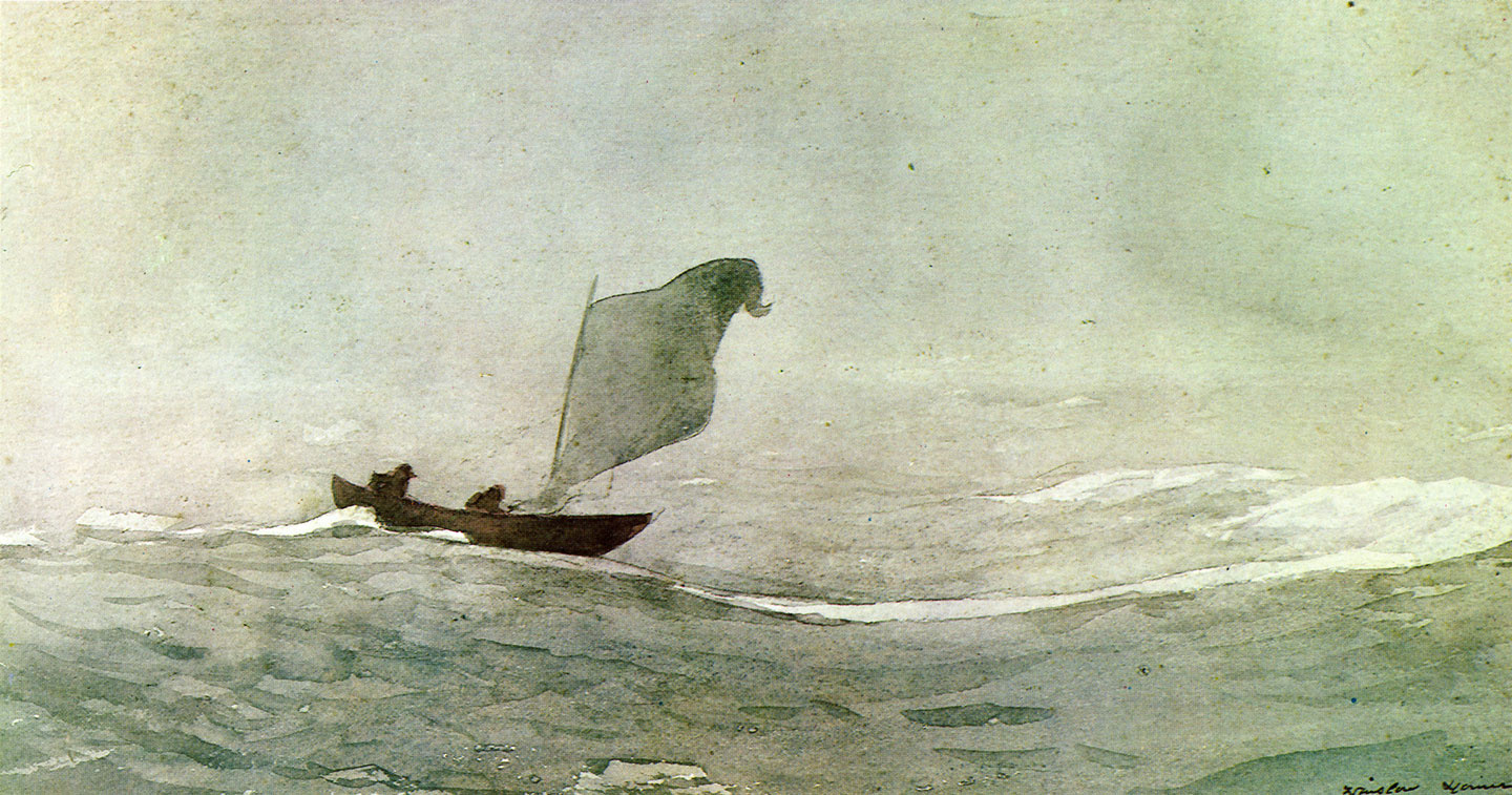 Winslow Homer. Driven by the wind