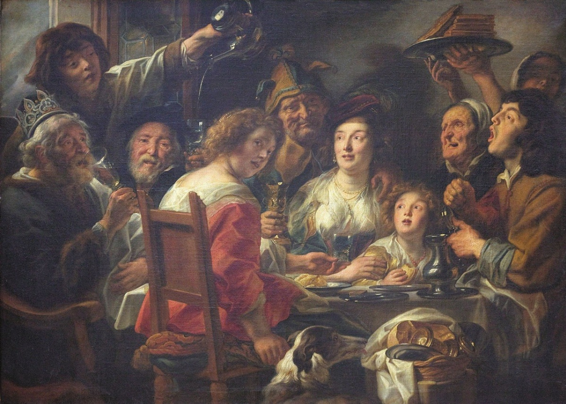 Jacob Jordaens. The King Drinks. Epiphany Day Celebration