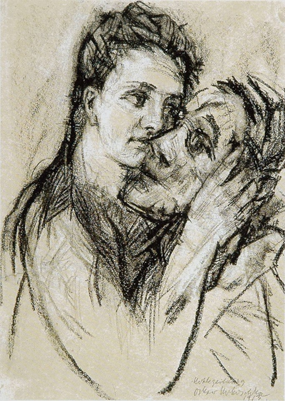 Oskar Kokoschka. Lovers. Alma Mahler and Oskar Kokoshka