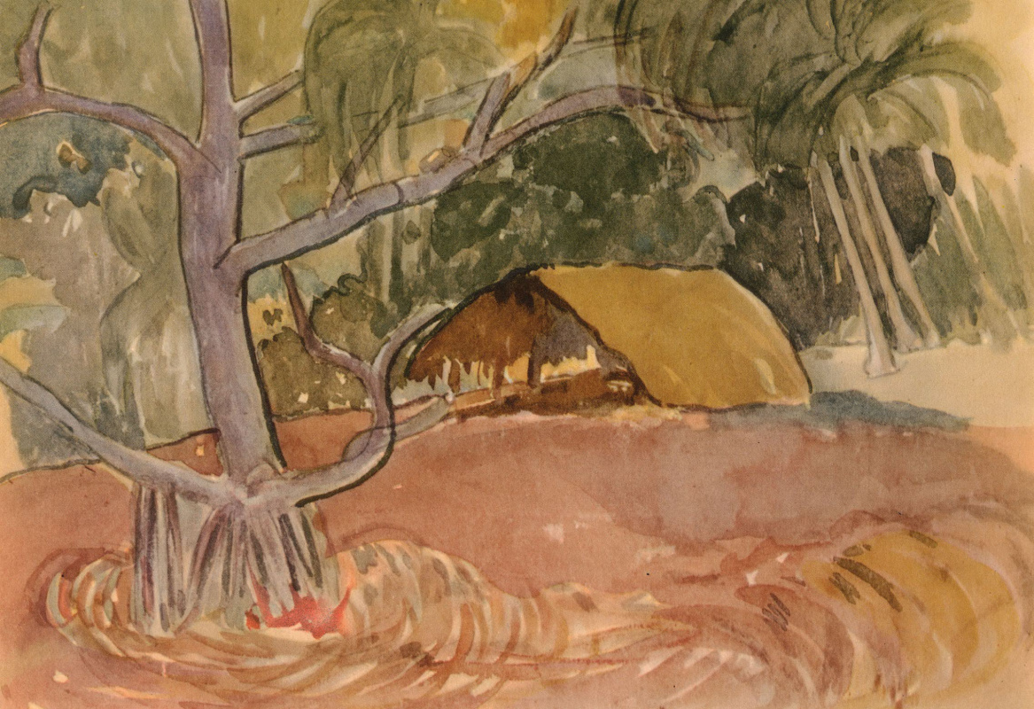 Paul Gauguin. Watercolour from the Album Noah-Noah 14