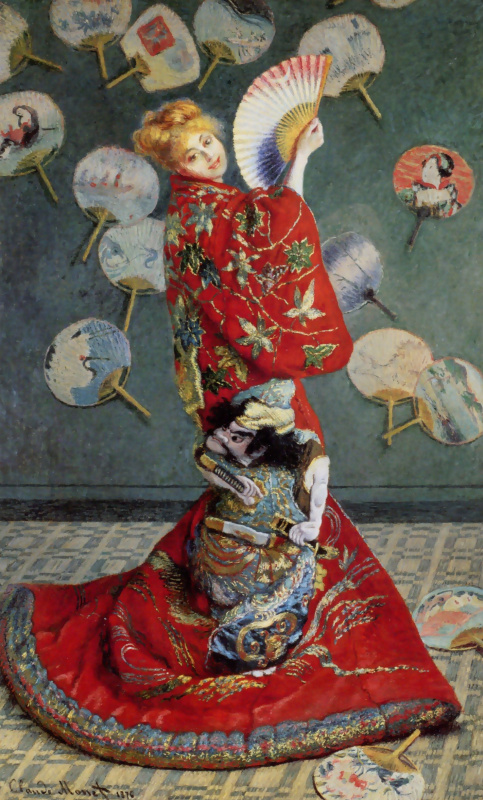 Claude Monet. La Japonaise. Camille in Japanese kimono