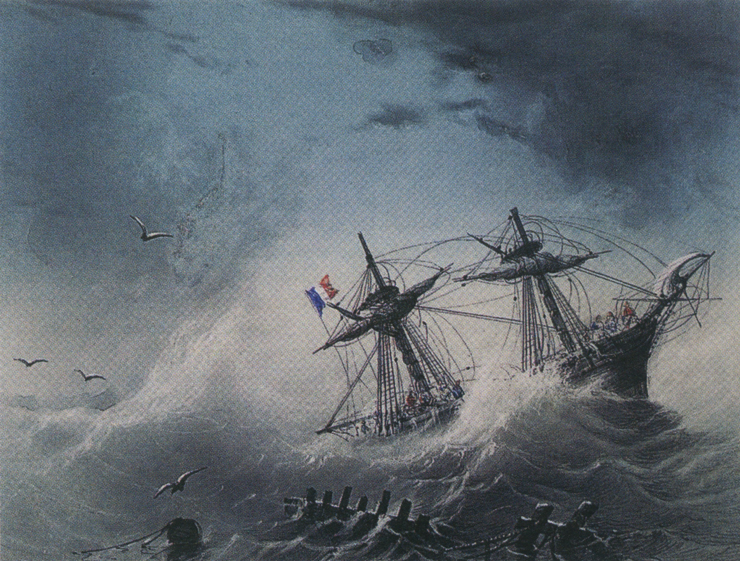Иван Константинович Айвазовский парусник в море-1859 год