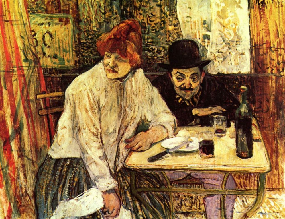 Henri de Toulouse-Lautrec. In The Restaurant La Mie