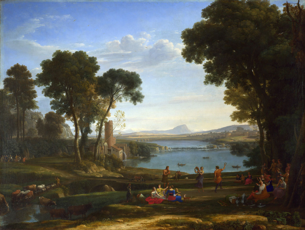 Claude. Landscape with the marriage of Isaac and Rebekah