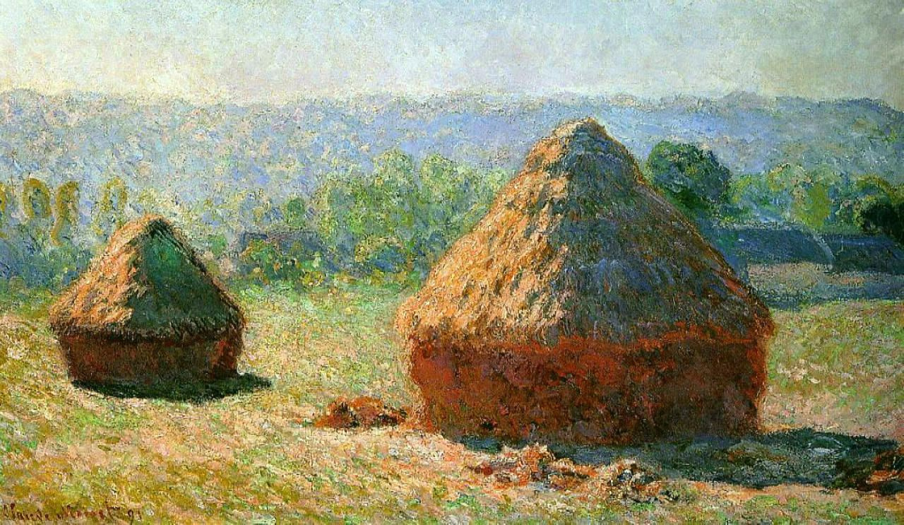 Claude Monet. Stack. The end of summer. Morning