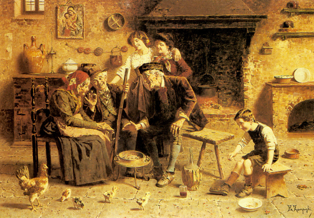 Eugenio Zampigi. The tale of the hunter