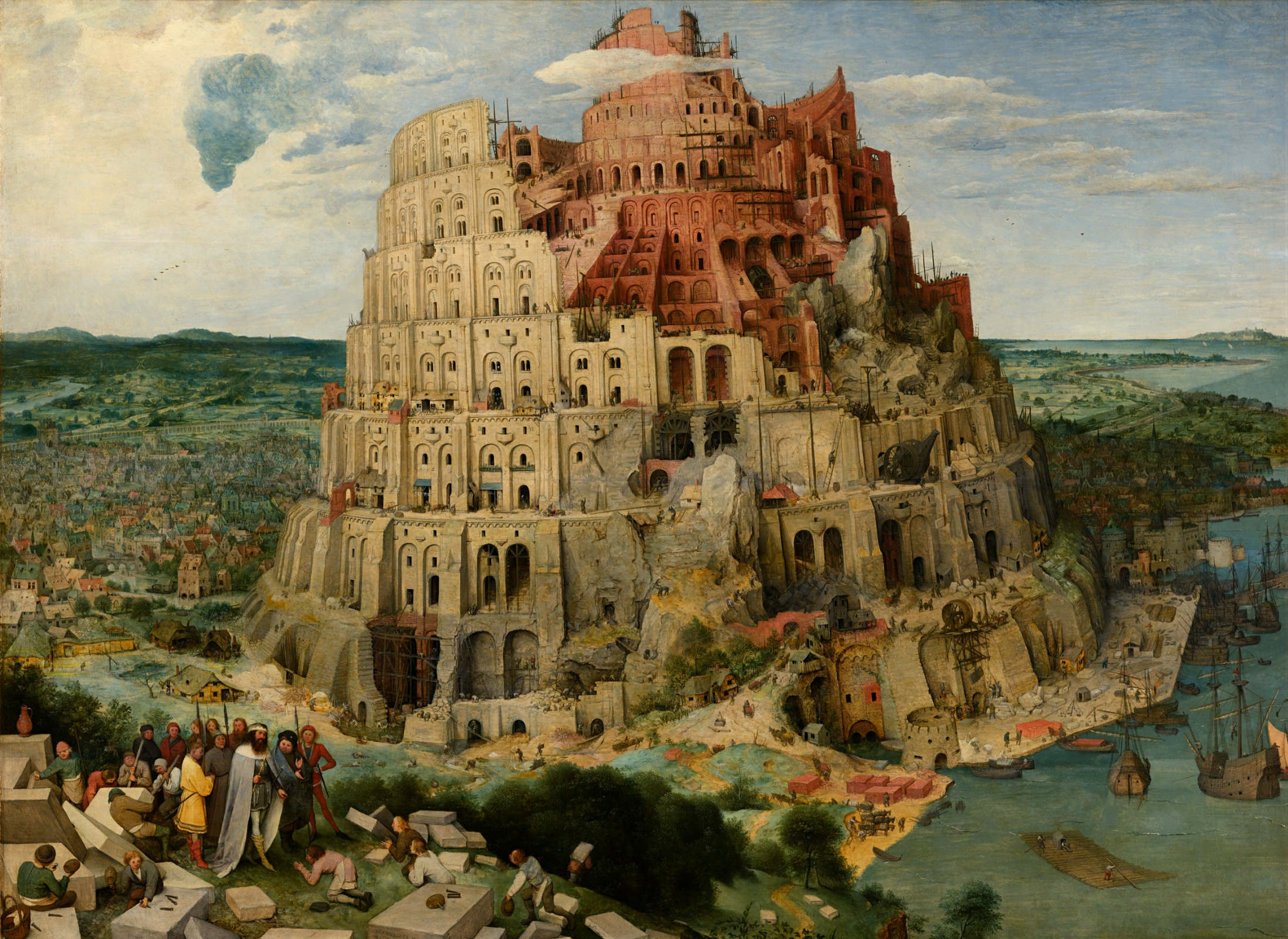 Питер Брейгель Старший - Вавилонская башня, 1563, 155×114 см: Описание  произведения | Артхив