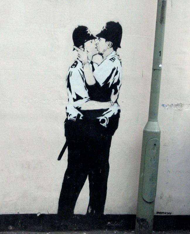 Banksy. Kissing Constables