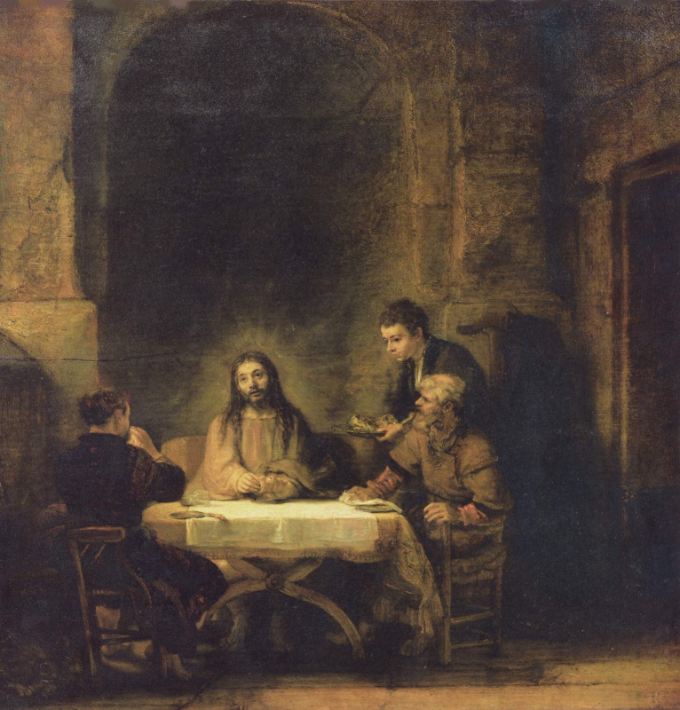 Рембрандт Харменс ван Рейн. Христос в Эммаусе