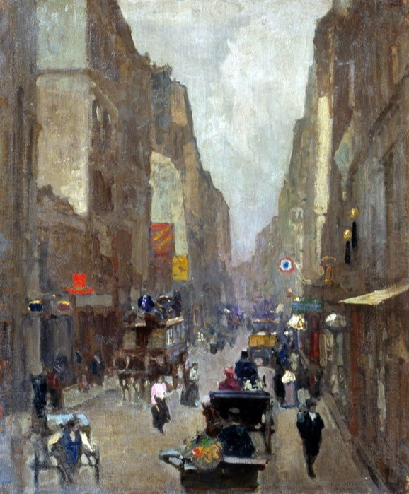 Nikolai Vasilievich Dosekin 1863-1935. Rue Saint-Denis. Paris